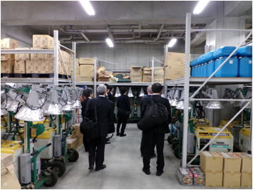 備蓄資機材の視察