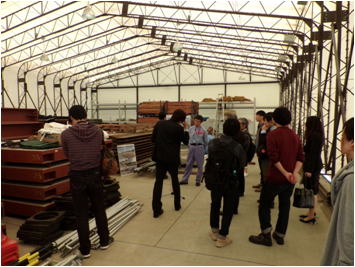 備蓄資機材を視察