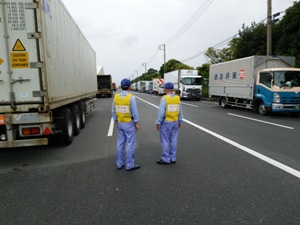 アクセス道路の液状化・亀裂・段差・陥没等の確認